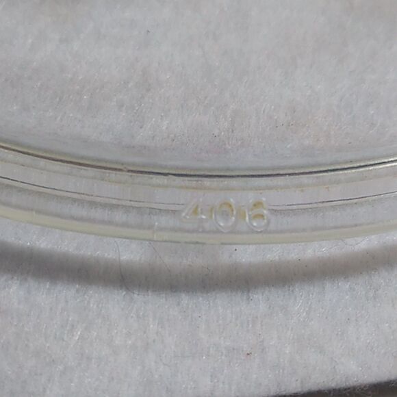 Clear Glass Lid #406 Knob texture glass ring number 11 on outer ring - Picture 2 of 7